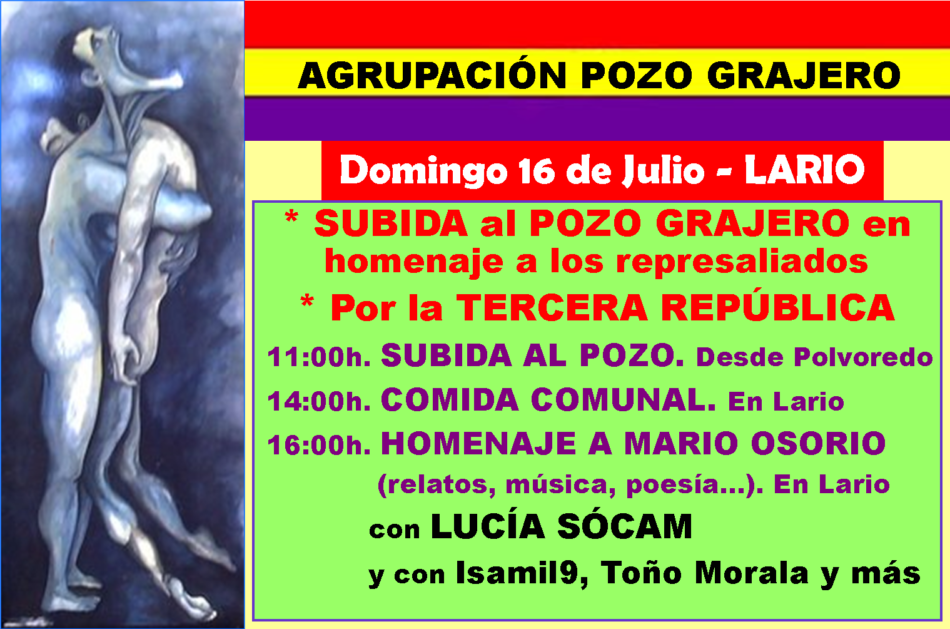 La Agrupación Pozo Grajero invita a las leonesas y los leoneses a subir el 16 de julio al grajero, en homenaje a las personas represaliadas por el franquismo