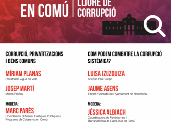 Construïm en Comú una Catalunya lliure de corrupció