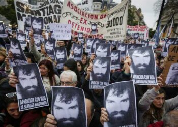 Video revela represión en lugar donde desapareció Santiago Maldonado