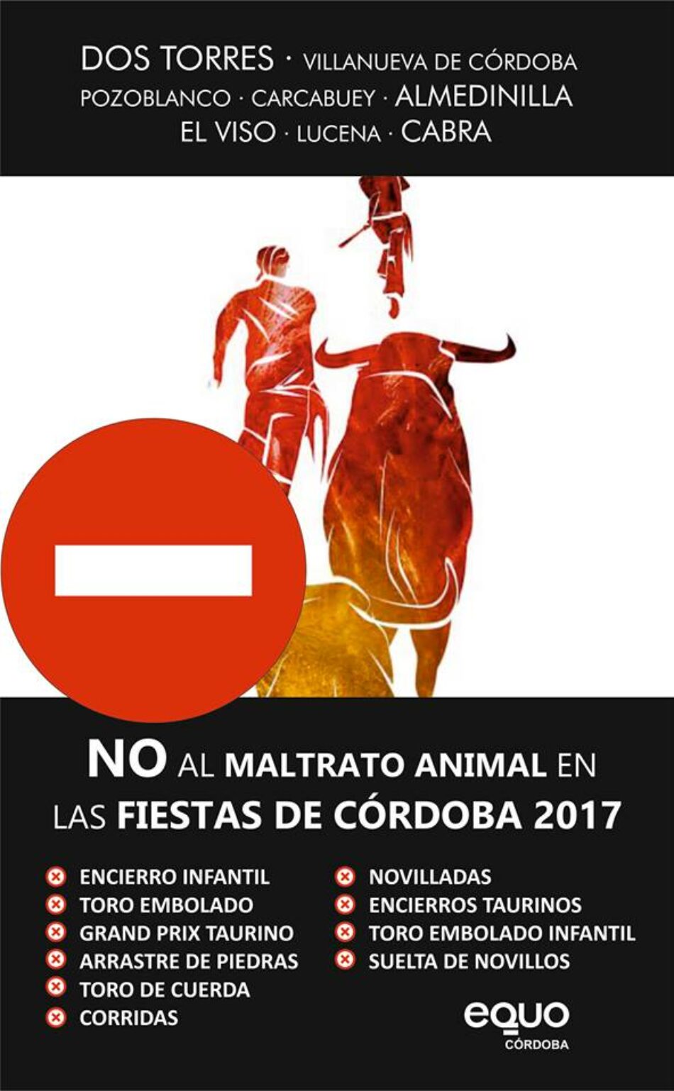 EQUO exige respeto a los animales en la feria y fiestas de Dos Torres (Córdoba)