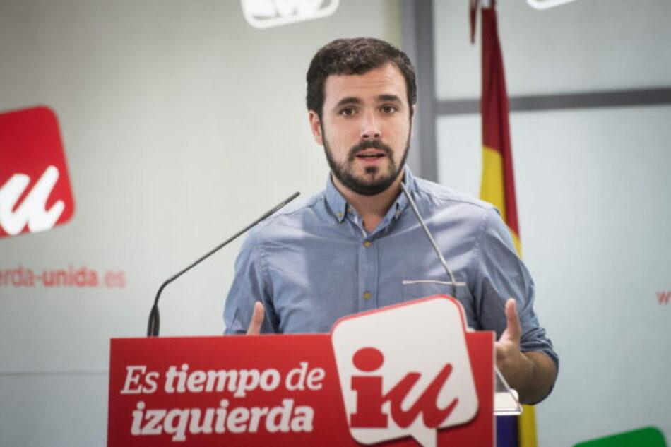 Garzón fija como uno de los principales objetivos de IU «organizar a esos sectores que no se benefician de la recuperación»