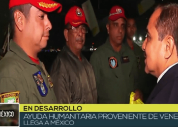 Llega a México avión venezolano con 10,4 toneladas de ayuda