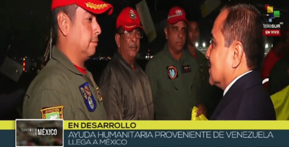 Llega a México avión venezolano con 10,4 toneladas de ayuda