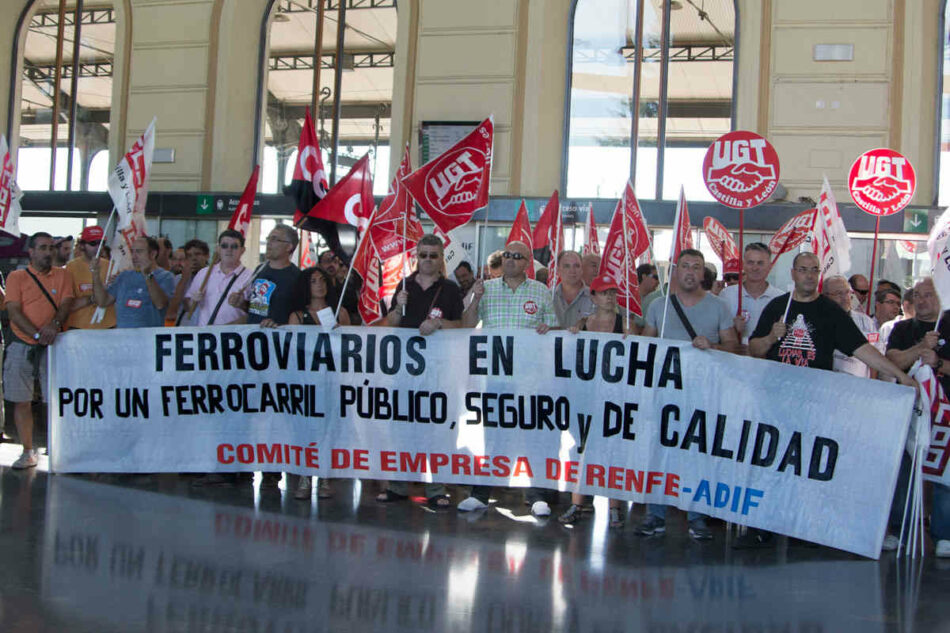 CGT convoca huelga para las empresas RENFE y ADIF el próximo día 11 de octubre