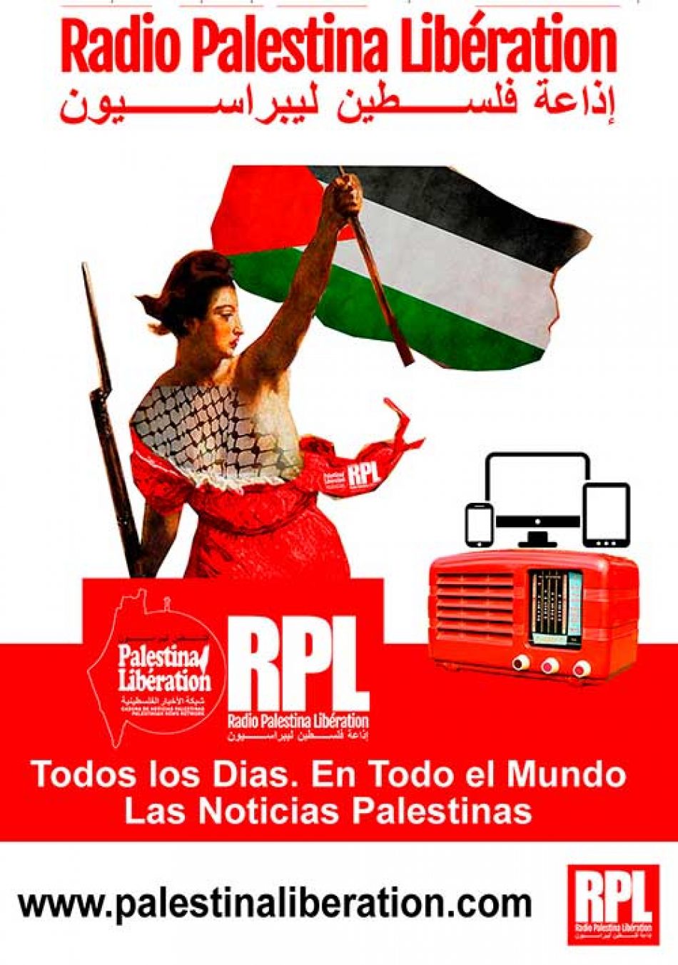 Lanzan Radio Palestina Libération RPL, la radio de noticias palestinas en español y árabe