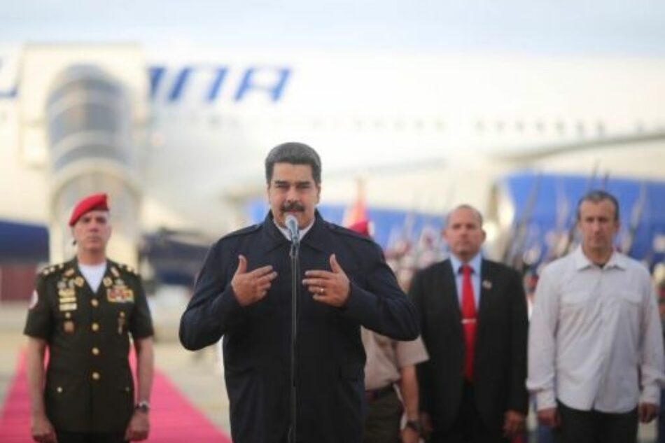 Presidente Maduro llega a Venezuela tras gira internacional