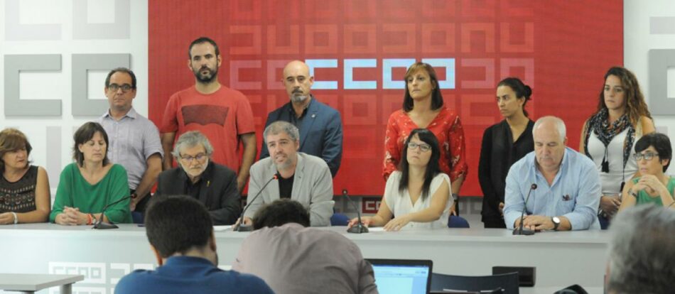 CCOO presenta su “Propuesta para un diálogo urgente sobre Catalunya”