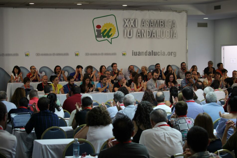 La XXI Asamblea andaluza de IU aprueba un resolución en favor de la solución dialogada y democrática del conflicto catalán