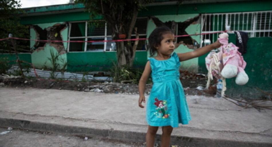 Más de 226.000 niños y niñas en las calles tras terremoto en México