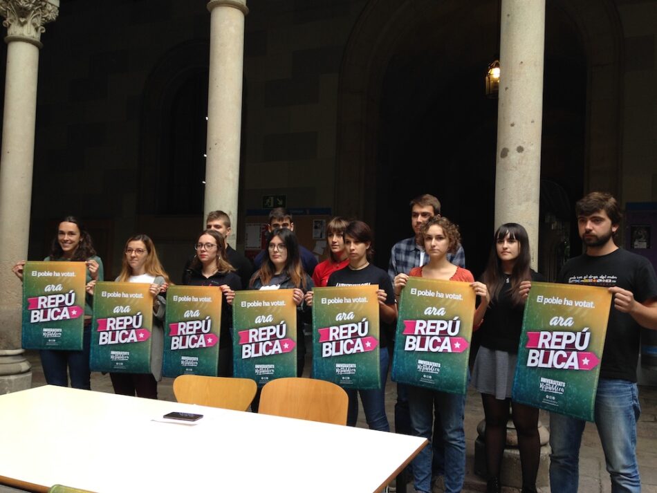 Universitats per la República convoca vaga estudiantil per dijous 26 d’octubre