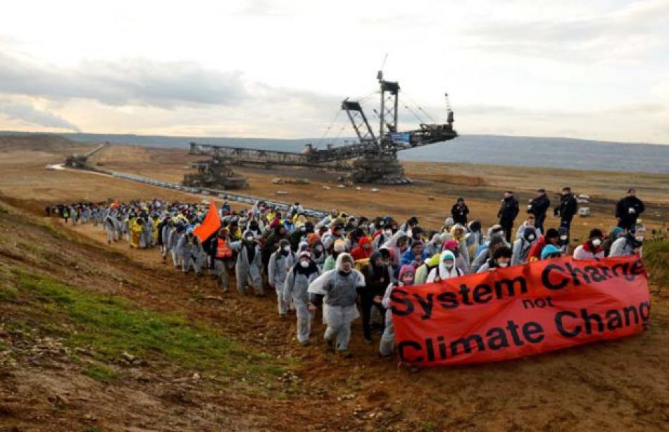 Activistas alemanes protestan contra el uso del carbón