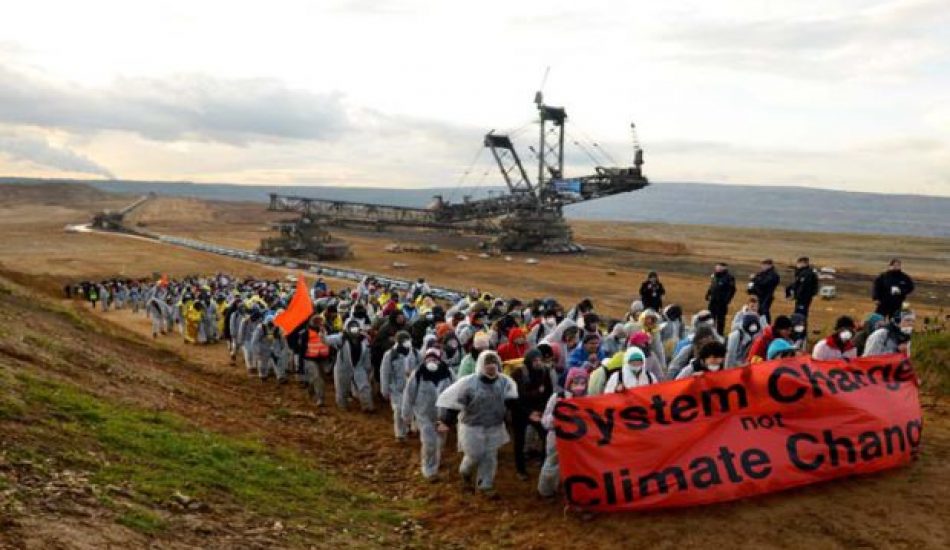Activistas alemanes protestan contra el uso del carbón