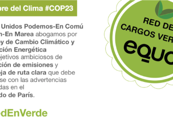 EQUO pide que la lucha contra el cambio climático esté presente en todas las partidas presupuestarias andaluzas