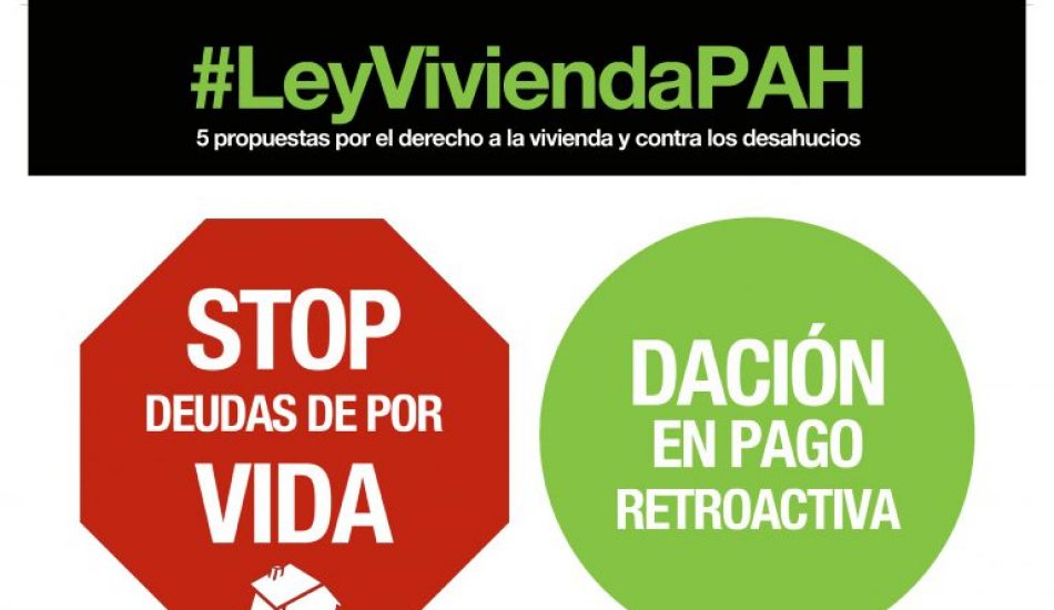 La Plataforma de Afectados por la Hipoteca (PAH) se moviliza este miércoles en todo el Estado