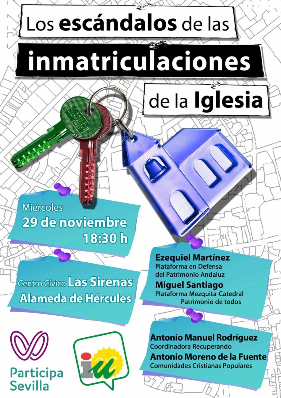 Jornadas sobre el escándalo de las inmatriculaciones de la Iglesia en Sevilla