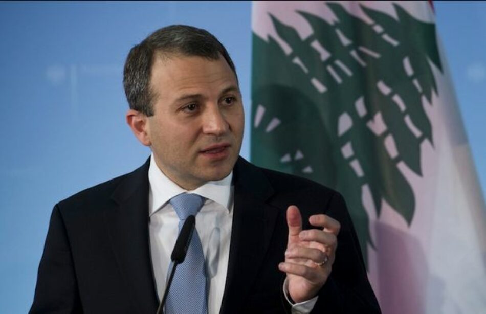 Bassil: Hay presiones sobre el Líbano para que anule un contrato de gas con Rusia