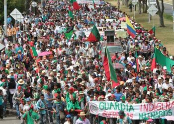 Continúa protesta nacional indígena en Colombia