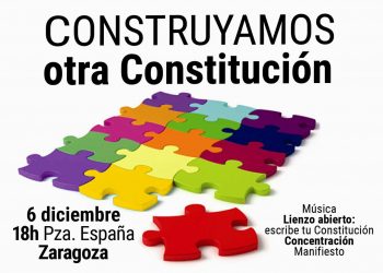 «Construyamos otra constitución»: evento en el Ateneo Republicano de Zaragoza el 6D