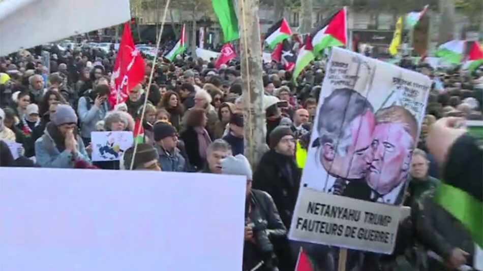 Manifestantes en París y Roma rechazan decisión de EEUU sobre Al Quds