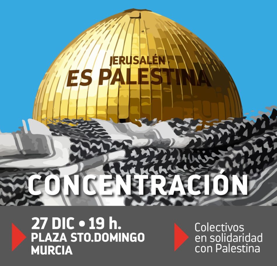 Concentración en apoyo al pueblo palestino en Murcia