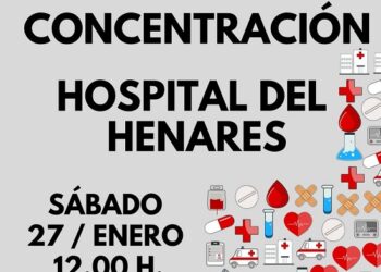 Concentración ante al hospital del Henares en protesta por el colapso en las Urgencias