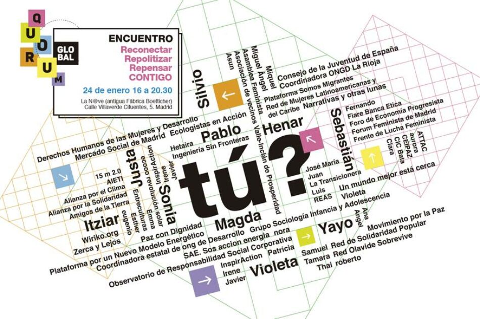 Reconectar. Repolitizar. Repensar. Organizaciones y movimientos ciudadanos de sectores diversos en un proceso de trabajo conjunto