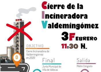 La ciudadanía sale a la calle para exigir el cierre de la incineradora de Valdemingómez