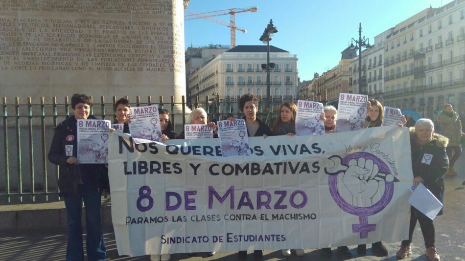 8 de marzo. Huelga general estudiantil  ¡Nos queremos vivas! ¡Libres y combativas!