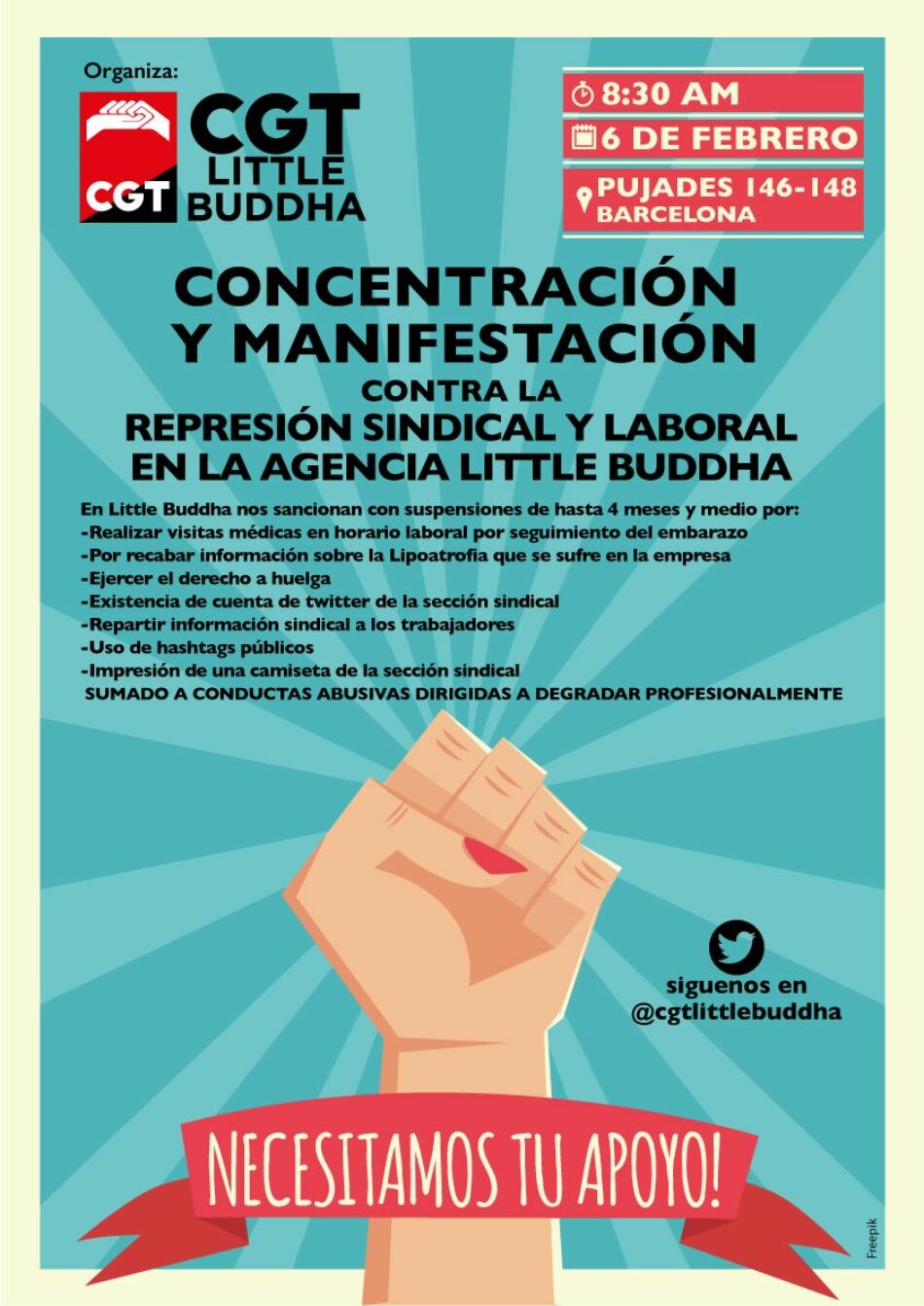 Concentracio l´empresa de disseny gràfic Little Buddha