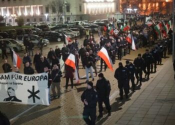 Manifestación nazi en la capital búlgara, Sofía