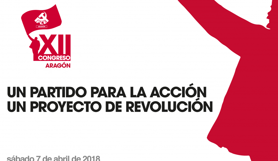Celebración del XII Congreso del PCE en Aragón