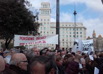 El dia 17 tornaran a manifestar-se els jubilats, treballadors i els col·lectiu de joves en defensa del sistema de pensions públiques