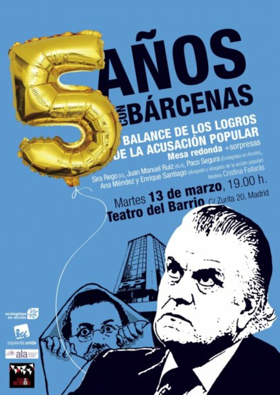 Acto en Madrid para conmemorar los cinco años de la Querella Bárcenas