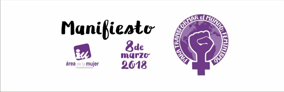 Manifiesto de Izquierda Unida con motivo del 8 de marzo