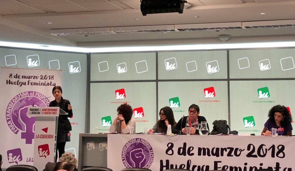 Izquierda Unida ultima su operativo previsto de cara al 8M para poner de manifiesto su “apoyo al 100% a la Huelga Feminista”