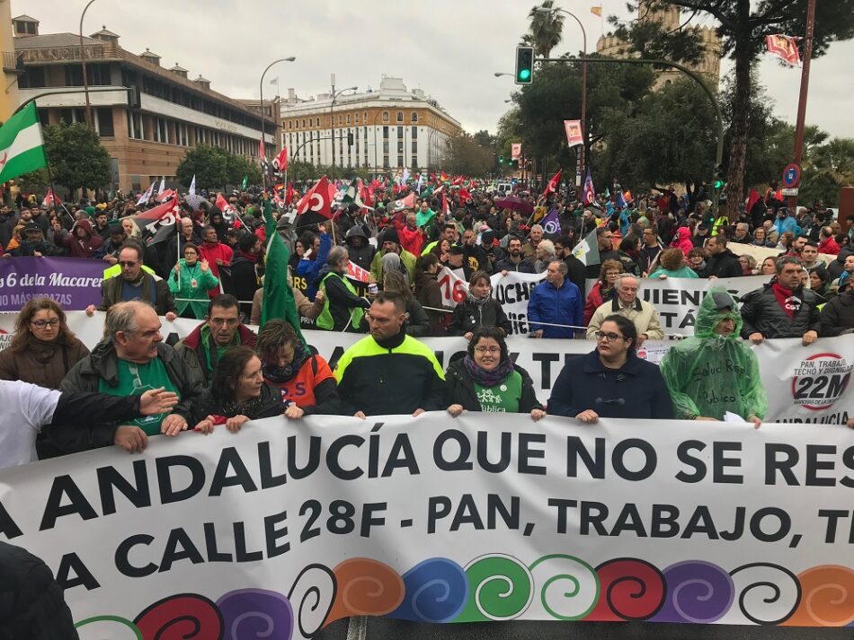 Gran éxito de la Manifestación el 28F en Sevilla