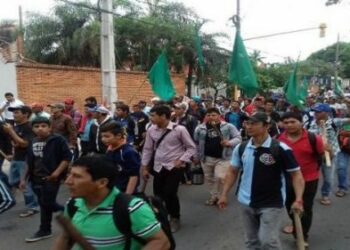 Miles de campesinos marchan por paro agrario en Paraguay