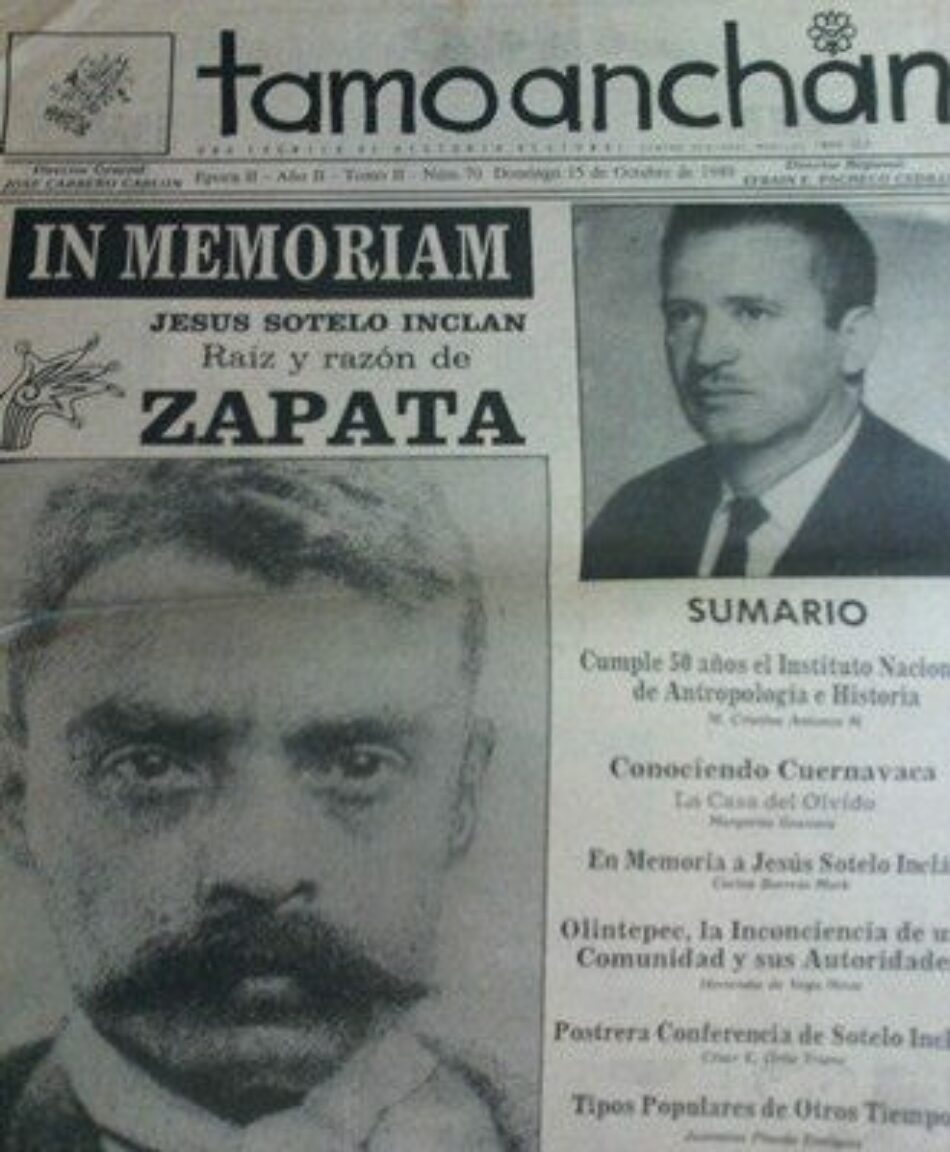 México y la memoria viva de Emiliano Zapata. Carlos Barreto: “Los hermanos Sotelo Inclán hicieron de las suyas, se fueron sobre lo que tenía don Jesús”