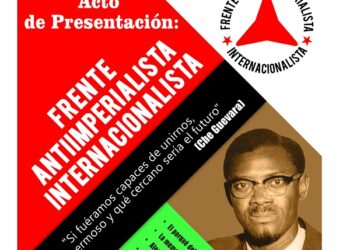 Acto de presentación del Frente Antiimperialisma Internacionalista