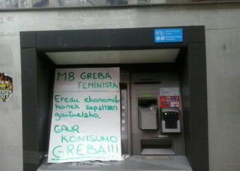 El PNV al frente del Ayuntamiento de Vitoria Gasteiz multa al Sindicato de Estudiantes por pegar carteles de la huelga feminista del 8M