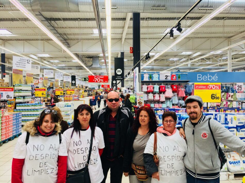 Izquierda Unida denuncia el despido de las trabajadoras de limpieza de Carrefour de Leganés