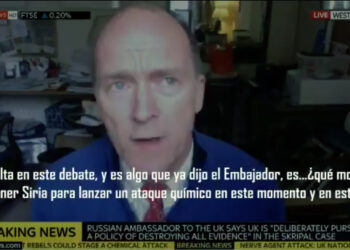 La cadena Sky News corta la entrevista a Jonathan Shaw, un comandante británico de las Fuerzas Armadas cuando cuestionaba la veracidad de los supuestos ataques químicos en Siria