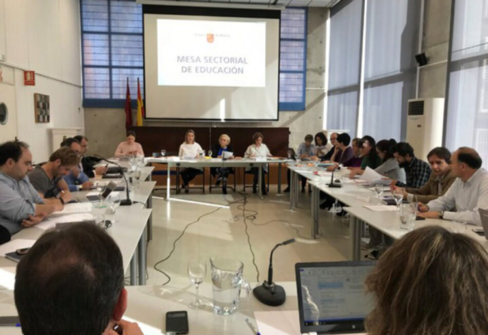 Sterm Intersindical clifica la Mesa sectorial por la Educación de «oportunista y con poco contenido»