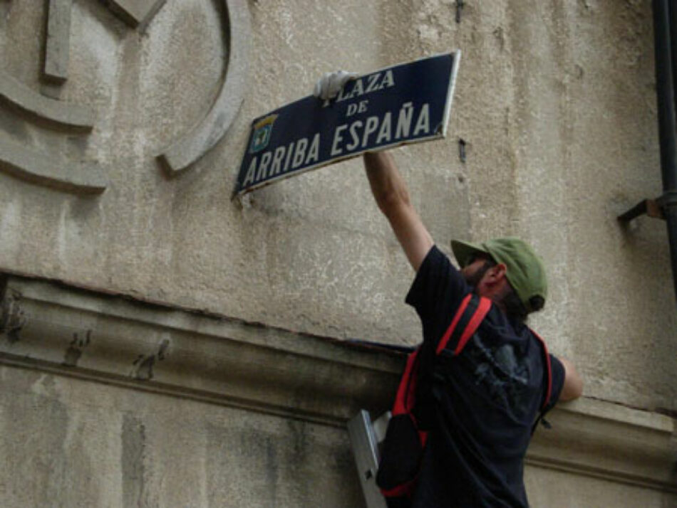 Piden al Gobierno que incluya en la Ley de Memoria Democrática un listado de calles franquistas prohibidas