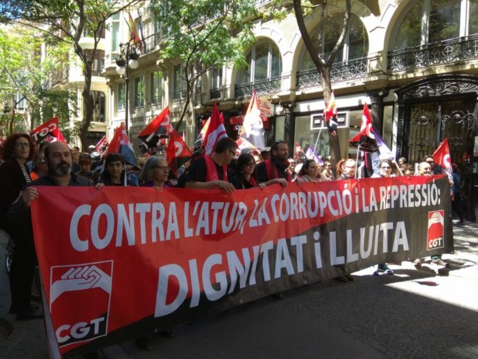Manifestaciones de la CGT. 1 de Mayo en el País Valencià