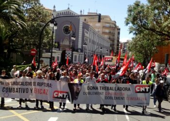 CNT se manifiesta el Primero de Mayo exigiendo Justicia social y laboral