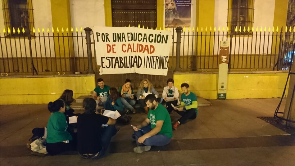 La Consejera de Educación no tiene plan para el colectivo interino