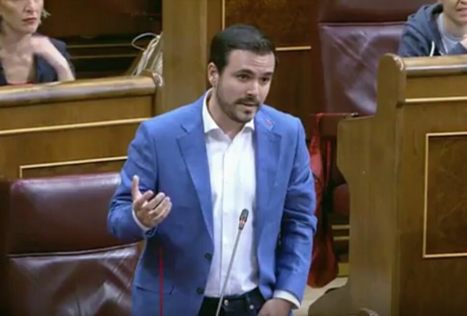 Alberto Garzón reclama una reforma en los ingresos del sistema público de pensiones vinculada a la derogación de las reformas laborales que impiden “empleos dignos que coticen lo suficiente”