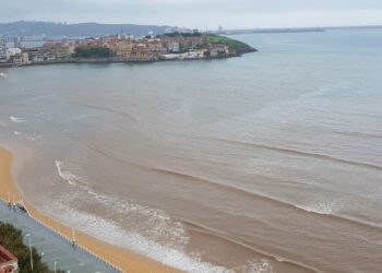 Organizaciones ecologistas denuncian nuevos vertidos incontrolados en la playa de San Lorenzo en Gijón