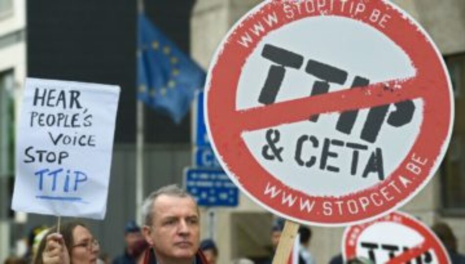Presentación pública de la campaña ‘No a los tratados de comercio e inversión’